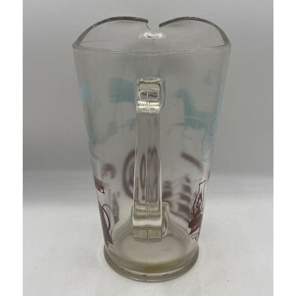 Vintage Anchor Hocking Colonial Heritage Design Ice Lip Glass Pitcher - Picture 2 of 6